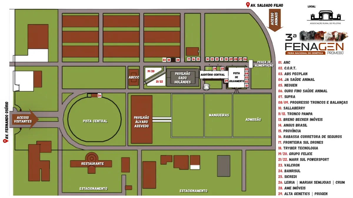 Mapa da feira
